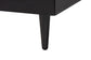 Baxton Studio Adriano Transitional Beige Fabric and Black Wood Queen Size Bed with Built-In Side Tables FredCo