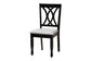 Baxton Studio Aggie Modern Grey Fabric and Dark Brown Finished Wood 5-Piece Dining Set FredCo