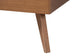 Baxton Studio Aithan Mid-Century Walnut Brown Wood and Rattan King Size Platform Bed FredCo