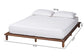 Baxton Studio Alivia Mid-Century Modern Walnut Brown Finished Wood Frame FredCo