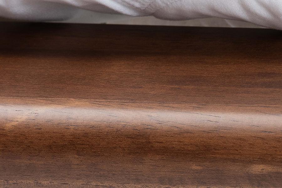 Baxton Studio Alivia Mid-Century Modern Walnut Brown Finished Wood Frame FredCo