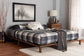 Baxton Studio Alivia Mid-Century Modern Walnut Brown Finished Wood Frame FredCo