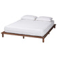Baxton Studio Alivia Mid-Century Modern Walnut Brown Finished Wood Frame FredCo