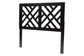 Baxton Studio Aliya Modern Dark Brown Finished Wood King Size Headboard FredCo