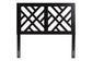 Baxton Studio Aliya Modern Dark Brown Finished Wood King Size Headboard FredCo