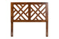 Baxton Studio Aliya Modern Walnut Brown Finished Wood King Size Headboard FredCo