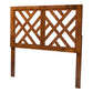 Baxton Studio Aliya Modern Walnut Brown Finished Wood Queen Size Headboard FredCo