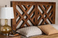 Baxton Studio Aliya Modern Walnut Brown Finished Wood Queen Size Headboard FredCo