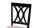 Baxton Studio April Modern Grey Fabric and Dark Brown Finished Wood 5-Piece Dining Set FredCo