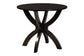 Baxton Studio April Modern Grey Fabric and Dark Brown Finished Wood 5-Piece Dining Set FredCo