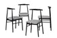Baxton Studio Arnold Modern Industrial Grey Fabric and Metal Dining Chair FredCo