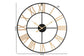 Baxton Studio Auden Modern Industrial Two-Tone Black and Gold Metal Wall Clock FredCo
