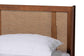 Baxton Studio Aveena Mid-Century Modern Walnut Brown Finished Wood Platform Bed FredCo
