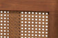 Baxton Studio Aveena Mid-Century Modern Walnut Brown Finished Wood Platform Bed FredCo