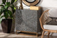 Baxton Studio Belenus Modern Bohemian Two-Tone Black and Grey Mother of Pearl and Gold Metal Storage Cabinet FredCo