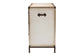 Baxton Studio Benton Vintage White Canvas 4-Drawer Storage Cabinet FredCo