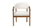 Baxton Studio Biana Boucle Dining Chair - Modern Upholstered Accent Armchair, Cream, Minimalist Design FredCo