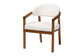 Baxton Studio Biana Boucle Dining Chair - Modern Upholstered Accent Armchair, Cream, Minimalist Design FredCo
