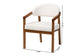Baxton Studio Biana Boucle Dining Chair - Modern Upholstered Accent Armchair, Cream, Minimalist Design FredCo