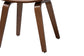 Modern wooden chair legs with curved design, furniture detail at FredCo International