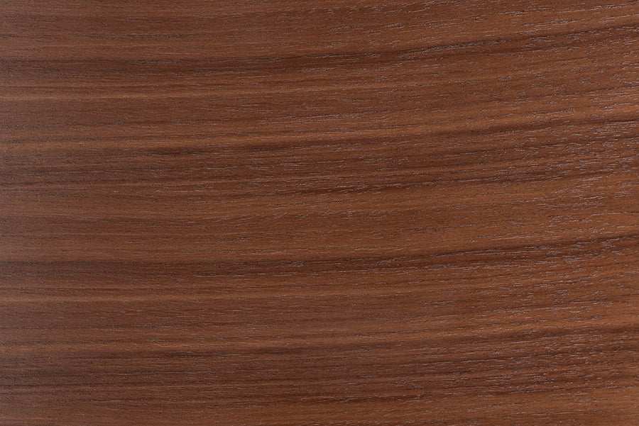 Walnut wood texture, smooth brown grain, furniture material sample from FredCo International