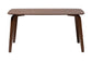Modern wooden dining table with curved legs, FredCo International furniture