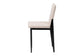 Baxton Studio Bishop Industrial Beige Fabric and Metal Dining Chair FredCo