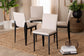 Baxton Studio Bishop Industrial Beige Fabric and Metal Dining Chair FredCo
