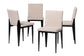Baxton Studio Bishop Industrial Beige Fabric and Metal Dining Chair FredCo