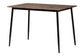 Baxton Studio Bishop Industrial Beige Fabric and Metal Dining Set FredCo