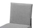 Baxton Studio Bishop Industrial Grey Fabric and Metal Dining Chair FredCo