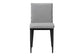Baxton Studio Bishop Industrial Grey Fabric and Metal Dining Chair FredCo