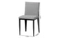 Baxton Studio Bishop Industrial Grey Fabric and Metal Dining Chair FredCo