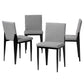 Baxton Studio Bishop Industrial Grey Fabric and Metal Dining Chair FredCo