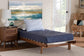 Baxton Studio Bolivia Mid-Century Modern Walnut Brown Wood Expandable Twin to King Bed Frame FredCo