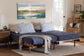 Baxton Studio Bolivia Mid-Century Modern Walnut Brown Wood Expandable Twin to King Bed Frame FredCo