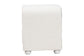 Baxton Studio Bonilla Modern White Teddy-Bear Fabric and Rubberwood 2-Drawer Nightstand FredCo