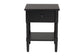 Baxton Studio Braith Farmhouse Black Spindle Wood 1-Drawer Nightstand FredCo
