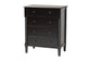 Baxton Studio Braith Farmhouse Black Spindle Wood 5-Drawer Chest FredCo