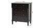 Baxton Studio Braith Farmhouse Black Spindle Wood 5-Drawer Chest FredCo