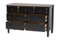 Baxton Studio Braith Farmhouse Black Spindle Wood 7-Drawer Dresser FredCo