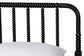 Baxton Studio Braith Farmhouse Black Spindle Wood King Size 4-Piece Bedroom Set FredCo