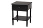 Baxton Studio Braith Farmhouse Black Spindle Wood King Size 4-Piece Bedroom Set FredCo