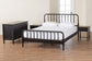 Baxton Studio Braith Farmhouse Black Spindle Wood King Size 4-Piece Bedroom Set with Two Nightstands FredCo