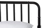 Baxton Studio Braith Farmhouse Black Spindle Wood Queen Size 4-Piece Bedroom Set FredCo