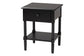 Baxton Studio Braith Farmhouse Black Spindle Wood Queen Size 4-Piece Bedroom Set FredCo
