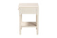 Baxton Studio Braith Farmhouse Ivory Spindle Wood 1-Drawer Nightstand FredCo