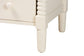 Baxton Studio Braith Farmhouse Ivory Spindle Wood 5-Drawer Chest FredCo