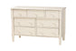 Baxton Studio Braith Farmhouse Ivory Spindle Wood 7-Drawer Dresser FredCo