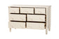 Baxton Studio Braith Farmhouse Ivory Spindle Wood 7-Drawer Dresser FredCo